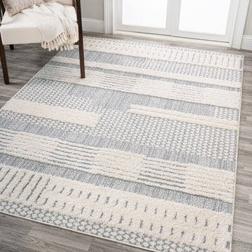 Kerstin Geometric High-low Area Rug